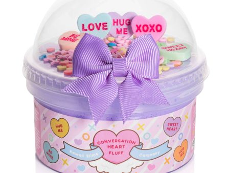 Conversation Heart Fluff Slime Hot on Sale