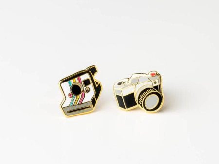 Yellow Owl Workshop - Cameras Earrings - Gold Polaroid Statement Studs Online Sale