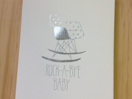 Rock A Bye Baby foil silver Discount