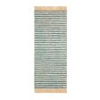 Beach mat Nosy striped green - THE NICE FLEET Sale