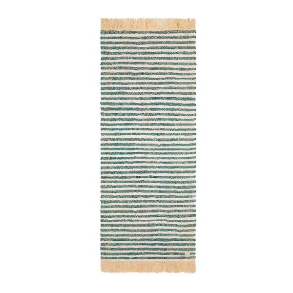 Beach mat Nosy striped green - THE NICE FLEET Sale