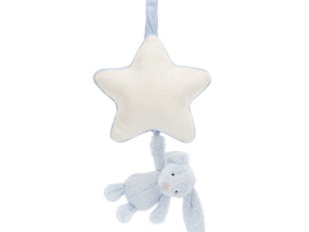 Bashful Baby Blue Bunny Musical Pull Discount