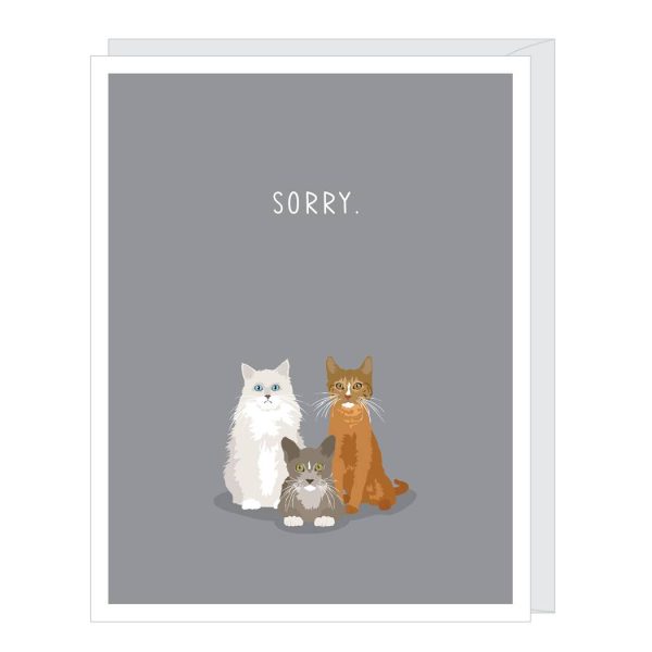 Sorry Cats Pet Sympathy Card Discount