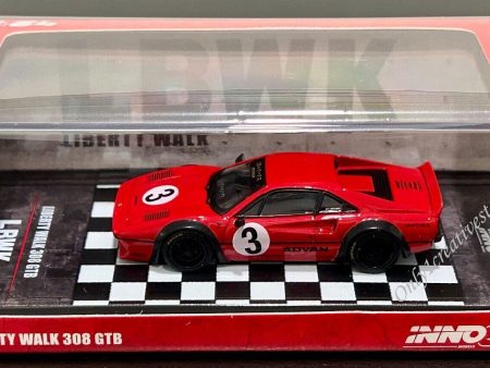 INNO64 1:64 LBWK Ferrari 308 GTB Red Liberty Walk Online Sale