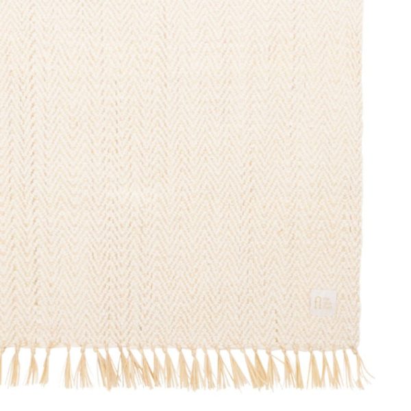 Nosy white herringbone beach mat - THE NICE FLEET Online Hot Sale