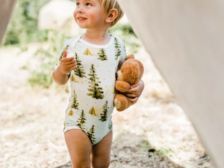 Bamboo Camping Onesie Print Online now