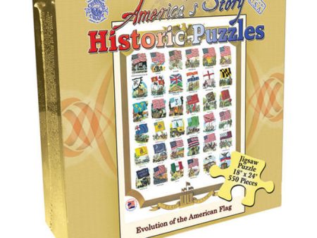 America’s Story Jigsaw Puzzle - Evolution of the U.S. Flag Cheap