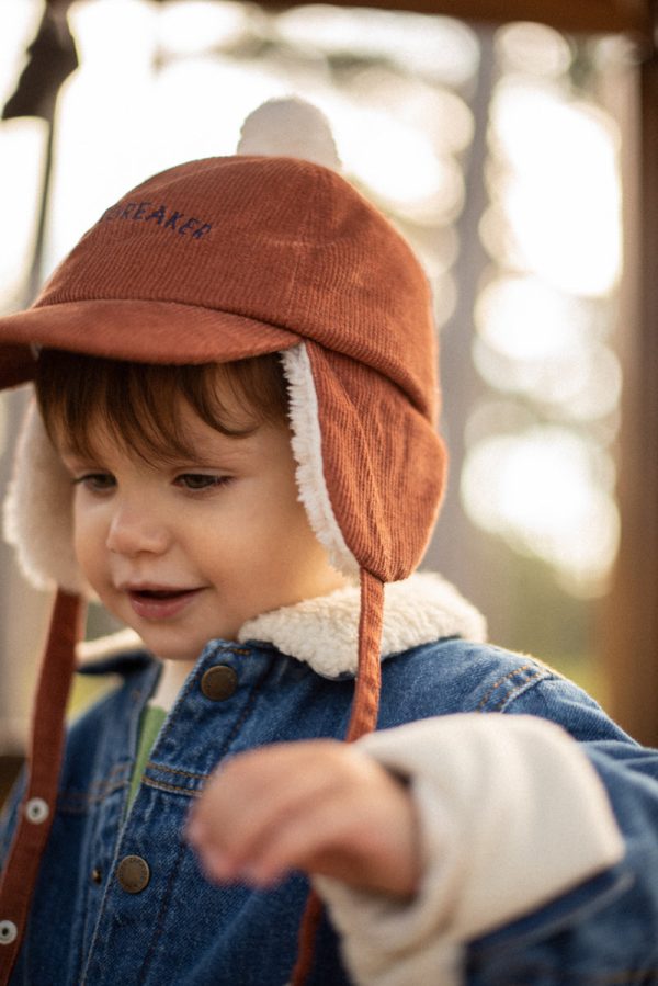 Heartbreaker  caramel brown trapper hat - CHAMAYE For Sale