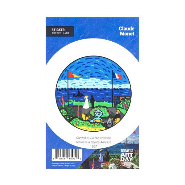 Today is Art Day - Sticker - Garden at Sainte-Adresse - Monet Discount