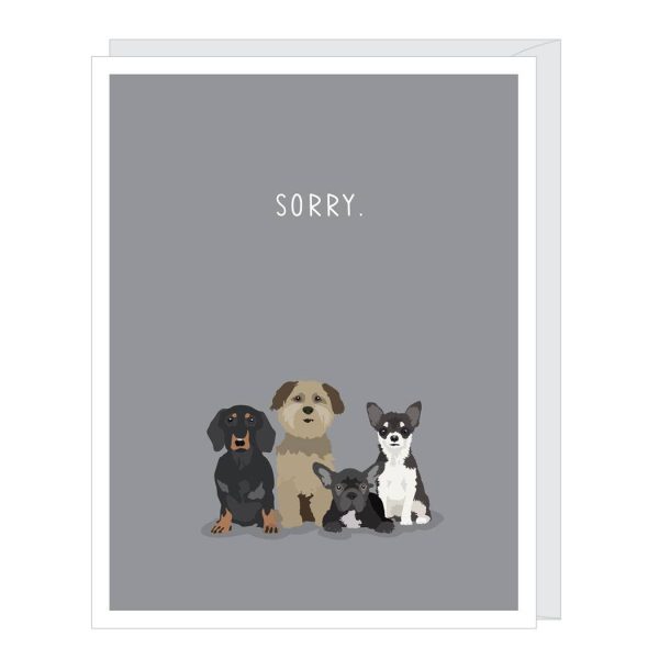 Sorry Dogs Pet Sympathy Card Fashion