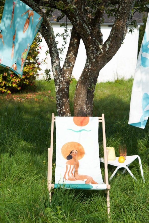 Deckchair canvas Ramatuelle - THE NICE FLEET Cheap