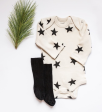 Long Sleeve Star Print One Piece Online Hot Sale