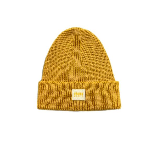 Yellow Paris beanie - LOURS PARIS  on Sale