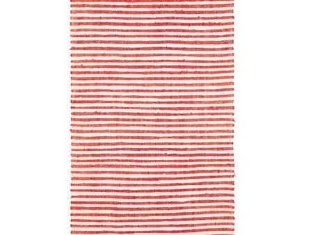 Beach mat Nosy striped red - THE NICE FLEET Online Sale