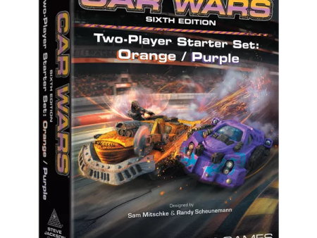 Car Wars Two-Player Starter Set: Orange   Purple 6th Edition Online Sale