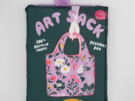 Yellow Owl Workshop - Floral Art Sack by Banquet Workshop - Reusable Tote Bag Hot on Sale