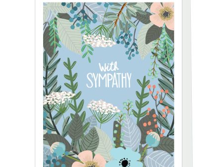 Floral Sympathy Card Cheap