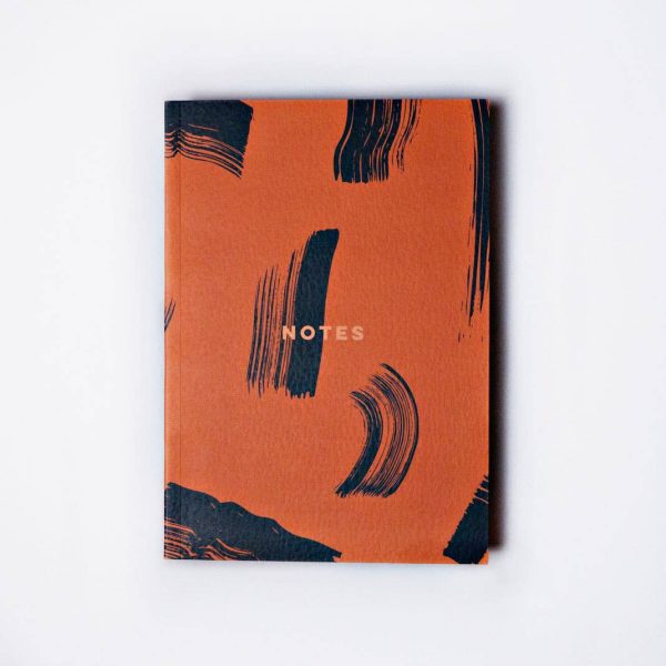 Burnt Peach Shadow Brush Lay Flat Notebook For Discount