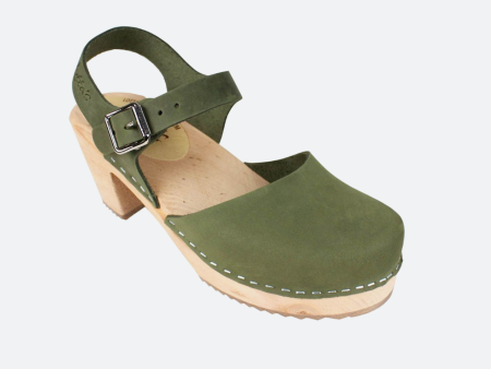 High Heel Strappy Swedish Clogs For Discount