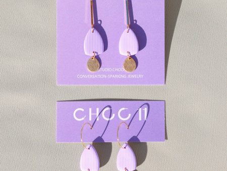 BONNIE EARRING: Lavender   Bar posts Supply