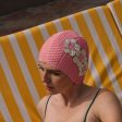 Pink   White Floral Retro Swim Cap - KORES Discount