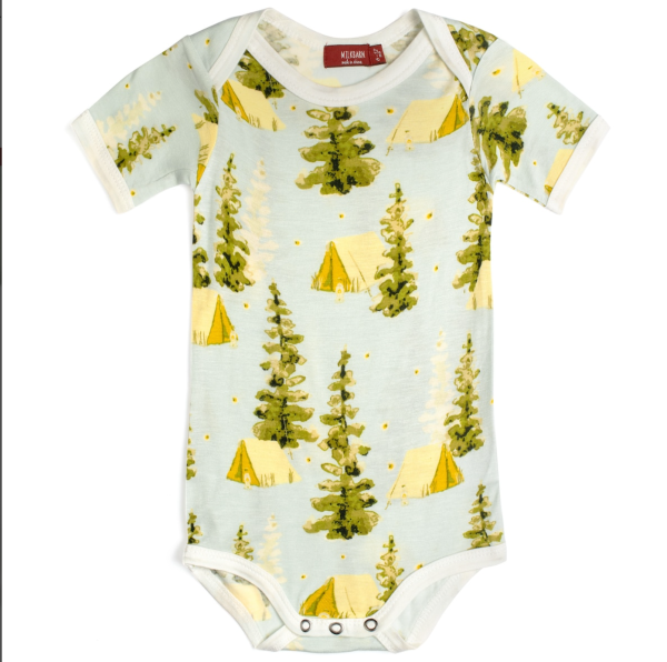 Bamboo Camping Onesie Print Online now