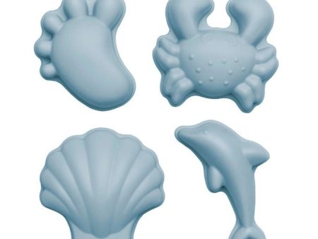 Set of 4 pale blue sand molds - SCRUNCH Online Sale