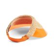 Orange billiard visor - LOLA HATS Discount