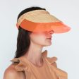 Orange billiard visor - LOLA HATS Discount